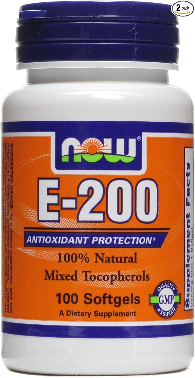 Vitamin E-200 IU 100 Softgels (Pack of 2)