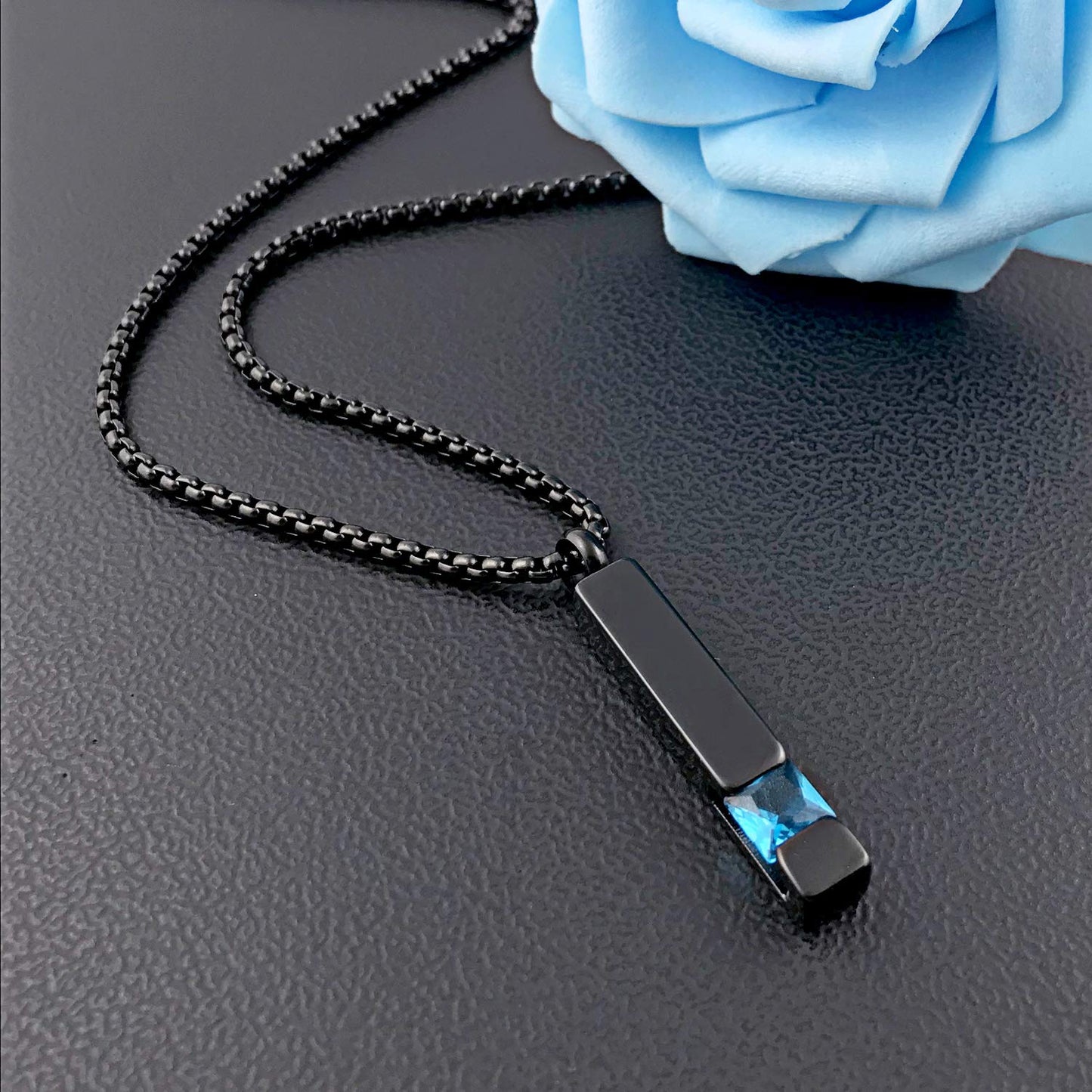 YOUFENG Urn Necklaces for Ashes Birthstone Cube Urns for Human Ashes Memorial Cremation Urn Locket Keepsake Ashes Jewelry (Decem