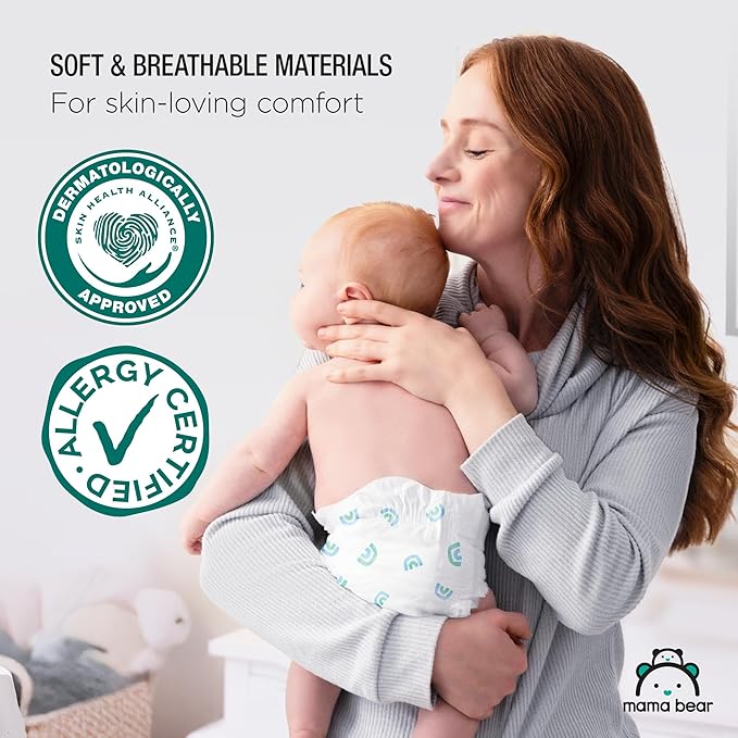 Amazon Brand - Mama Bear Gentle Touch Diapers, Size 3, 42 Count