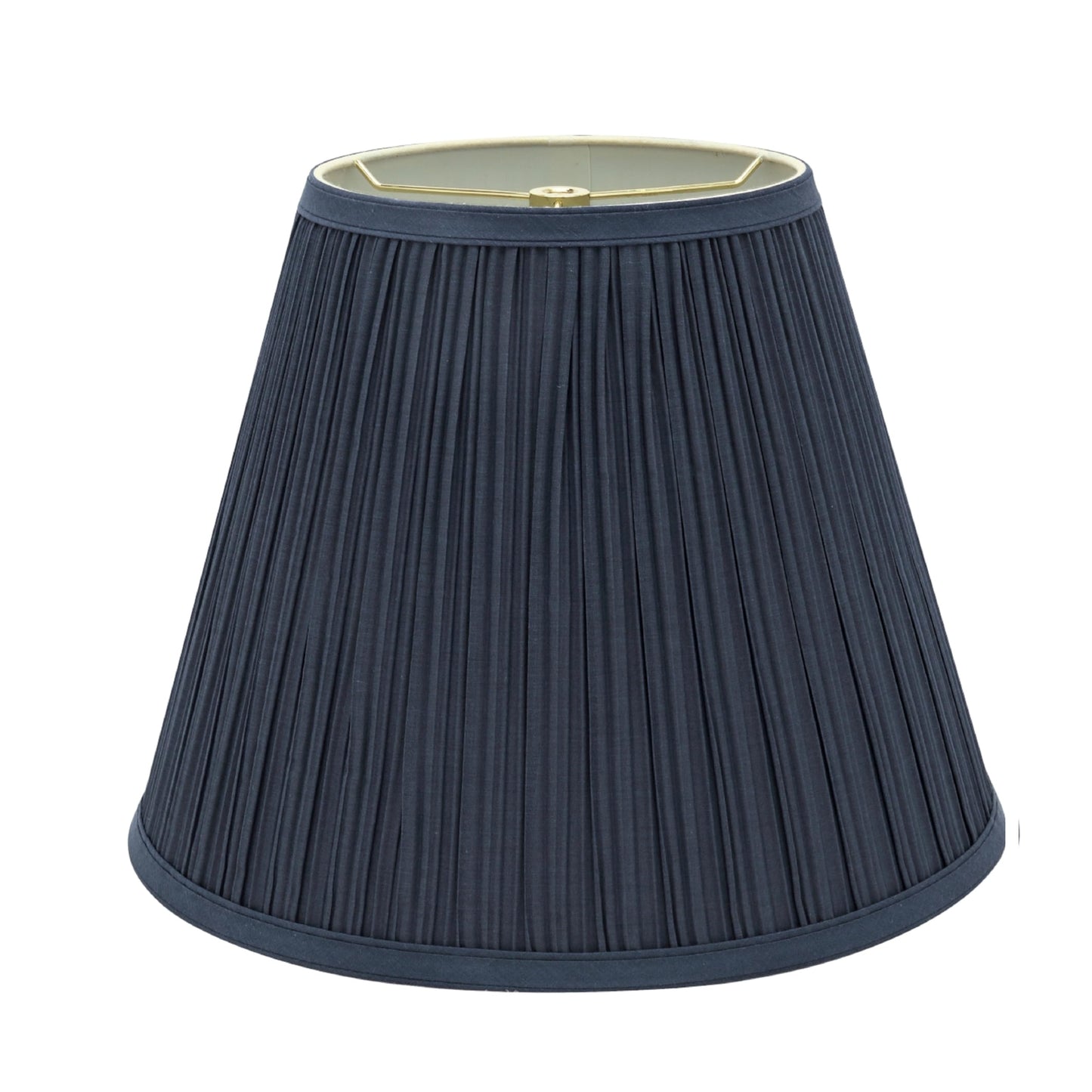 Aspen Creative Hardback Empire Spider Lamp Shade, Stone Blue, 7in x 13in x 10in, Model 33051A, Tetoron Cotton Material