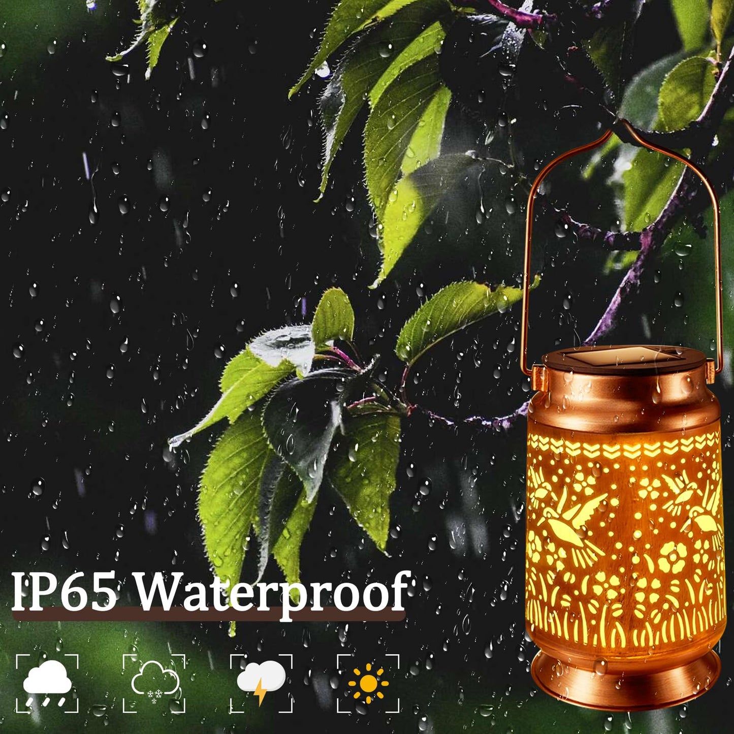 Solar Lanterns Outdoor Waterproof Gifts For Women Grandma Gifts For Mom Dragonfly Projection Garden Decor Solar Hanging Lantern Metal For Patio Yard Festival Pathway Landscape (Dragonfly  4)