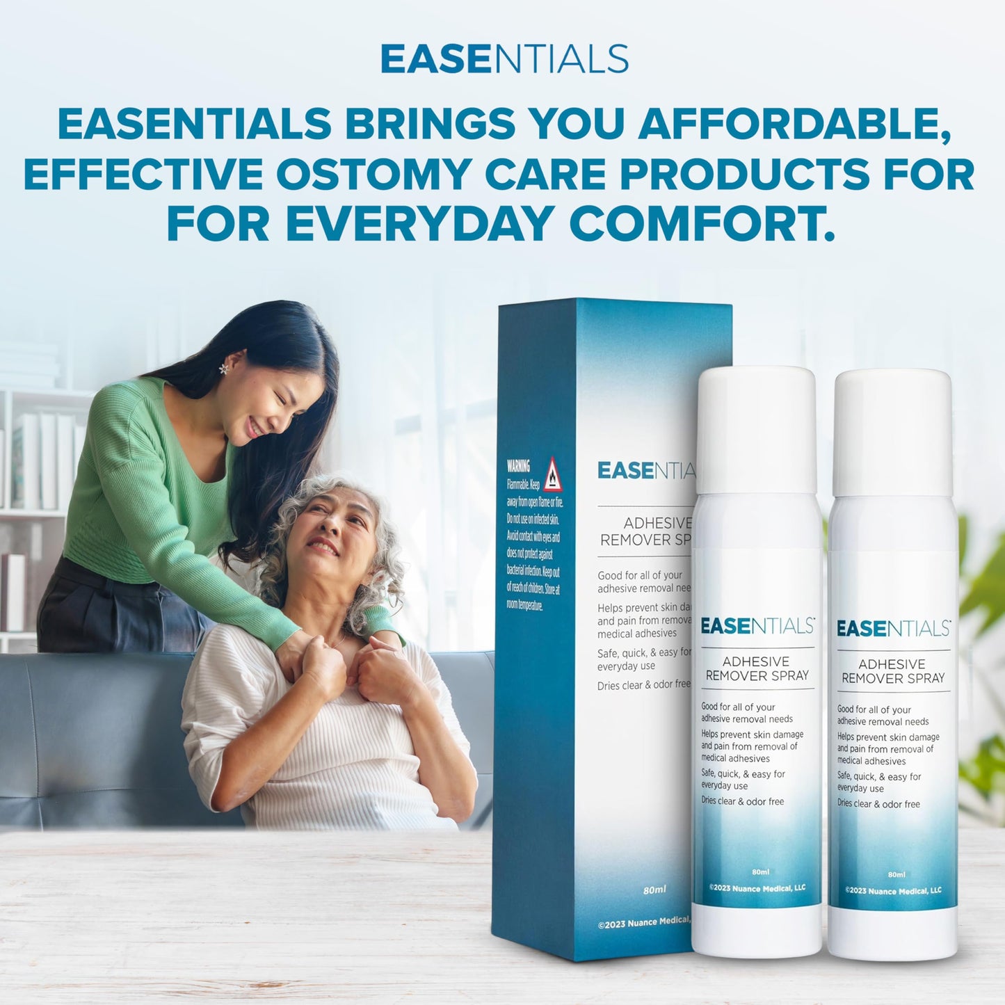 Ultimate Medical Adhesive Remover Spray – Silicone-Based, No-Sting & Odorless – Quick-Drying Bandage Adhesive Remover for Skin – Gentle, Low-Residue Formula for Sensitive Skin & Ostomy Care - 80 ml