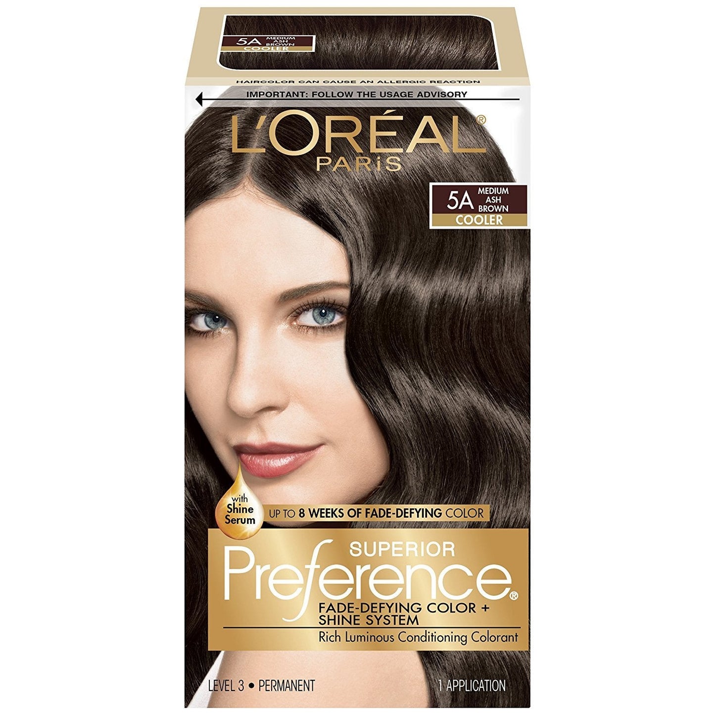 L'Oreal Superior Preference - 5A Medium Ash Brown (Cooler) 1 Each (Pack of 6)