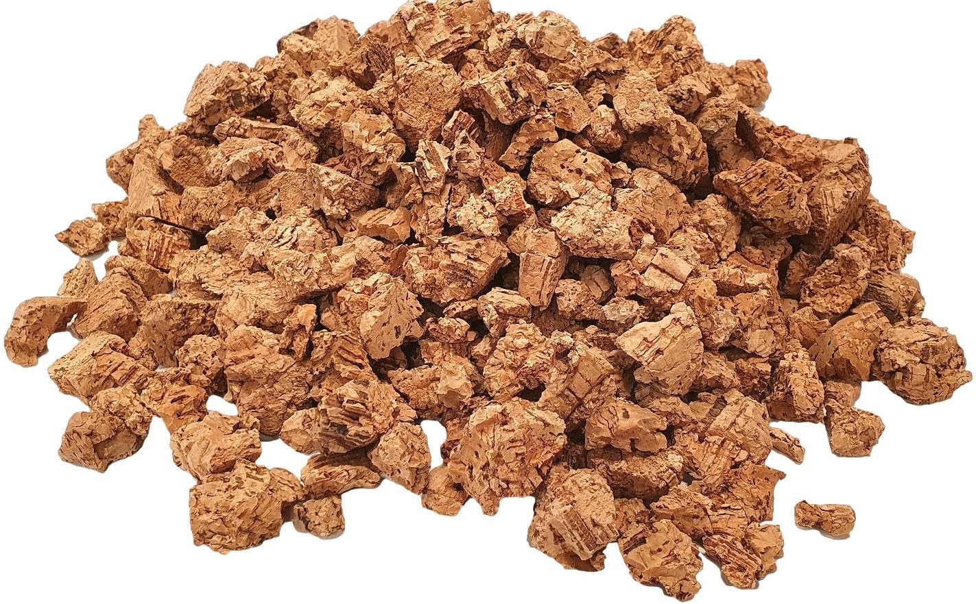 Cork Orchid Bark - Cork Bark Nuggets (3/8"- 3/4") - Natural Cork Bits (10-20mm) for Orchids, Air Plants, Reptiles & Terrariums (15 quarts)