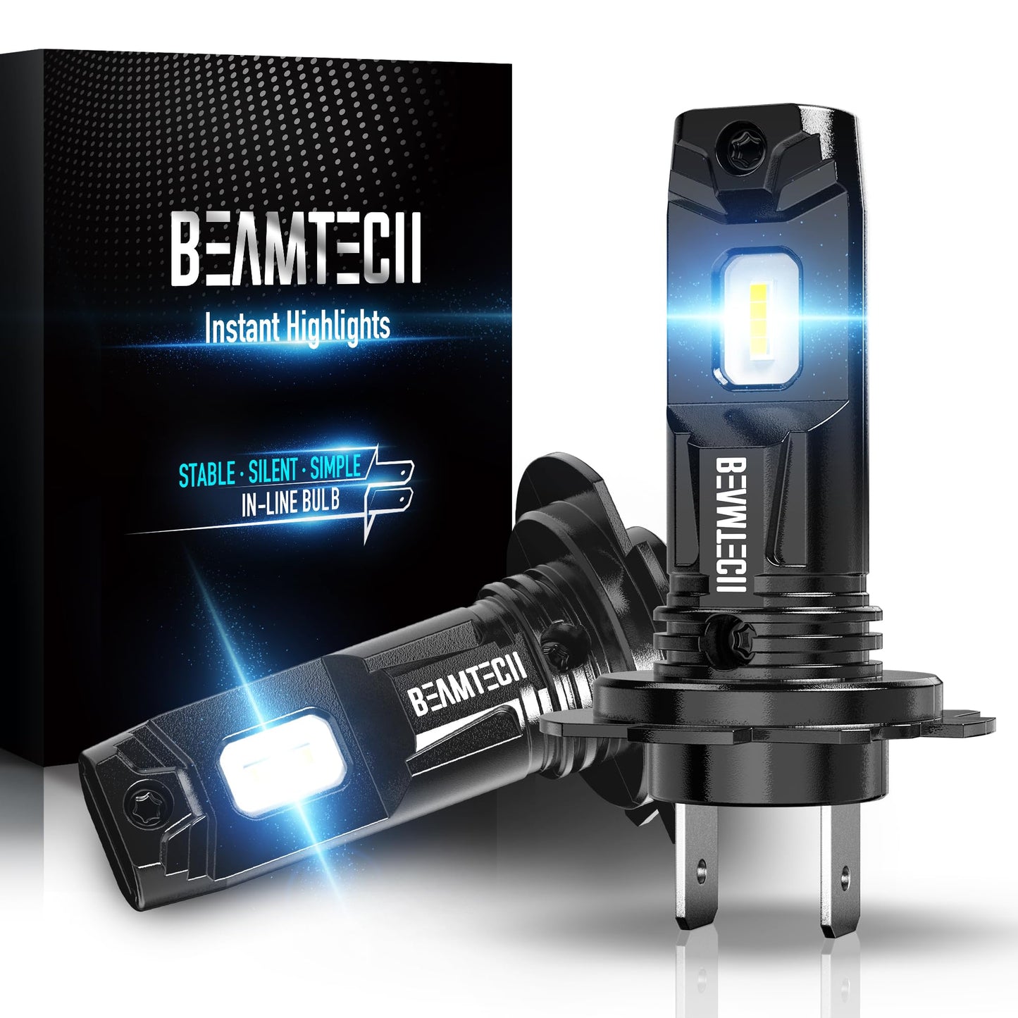 Beamtech H7 Fog Bulb  Fog Light Pack Of 2 Fog Light For Atvs  Powersports Accessory Lights