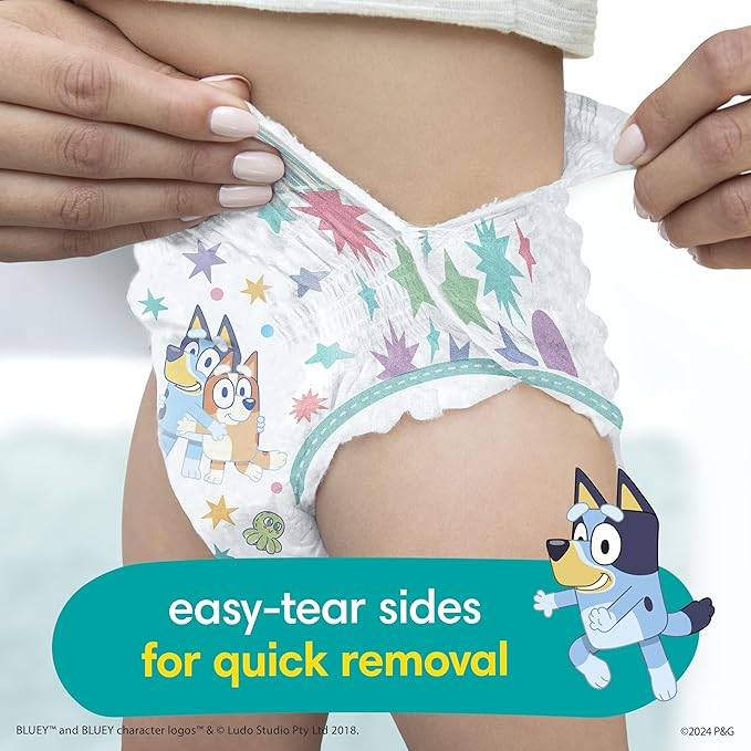 Pampers Training Pants - Easy Ups Boys & Girls Bluey - Size 5T-6T, 80 Count, Children's Potty Underwear (Packaging May Vary)