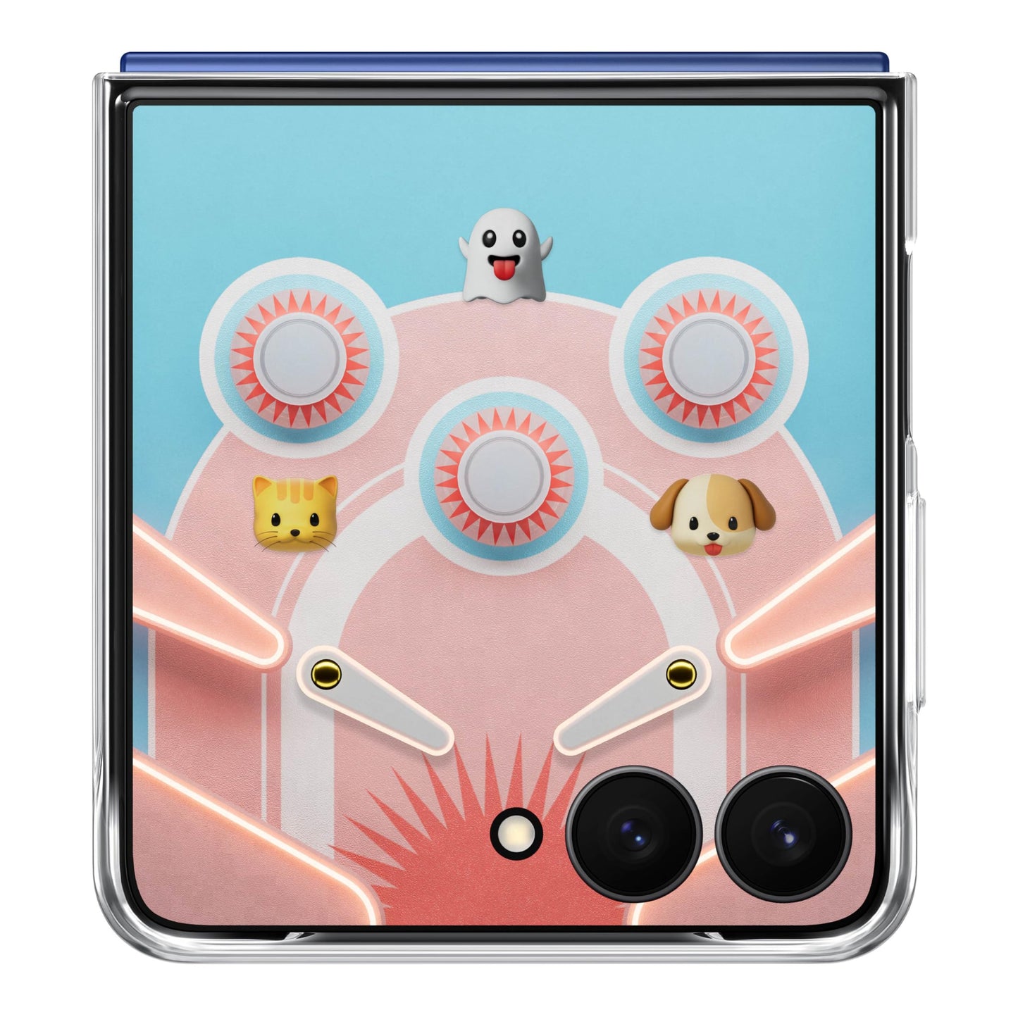 Samsung Galaxy Z Flip7 Flipsuit Phone Case, Protective Cover, Interchangeable Card, Led Lights, Customizable Designs, Us Version