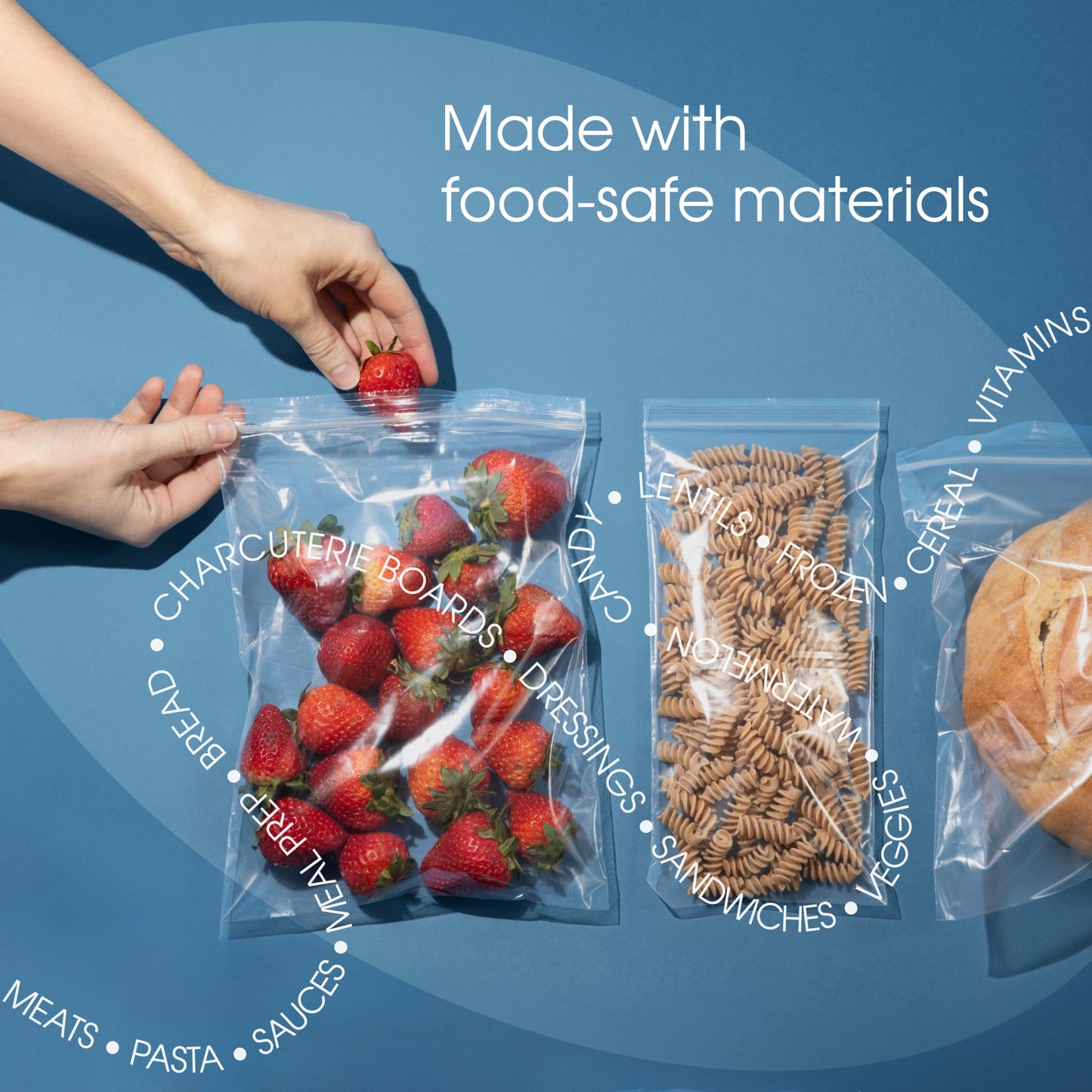 Spartan Industrial - 13" X 15" (100 Count) 2 Mil Clear Reclosable Zip Plastic Poly Bags with Resealable Lock Seal Zipper