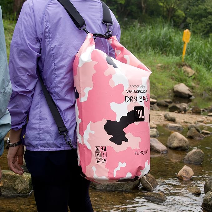 Waterproof Dry Bag Backpack 5L/10L/20L/30L/40L, Roll Top Floating Waterproof Storage Bags for Kayaking, Boating, Swimming, Hiking, Camping and Fishing