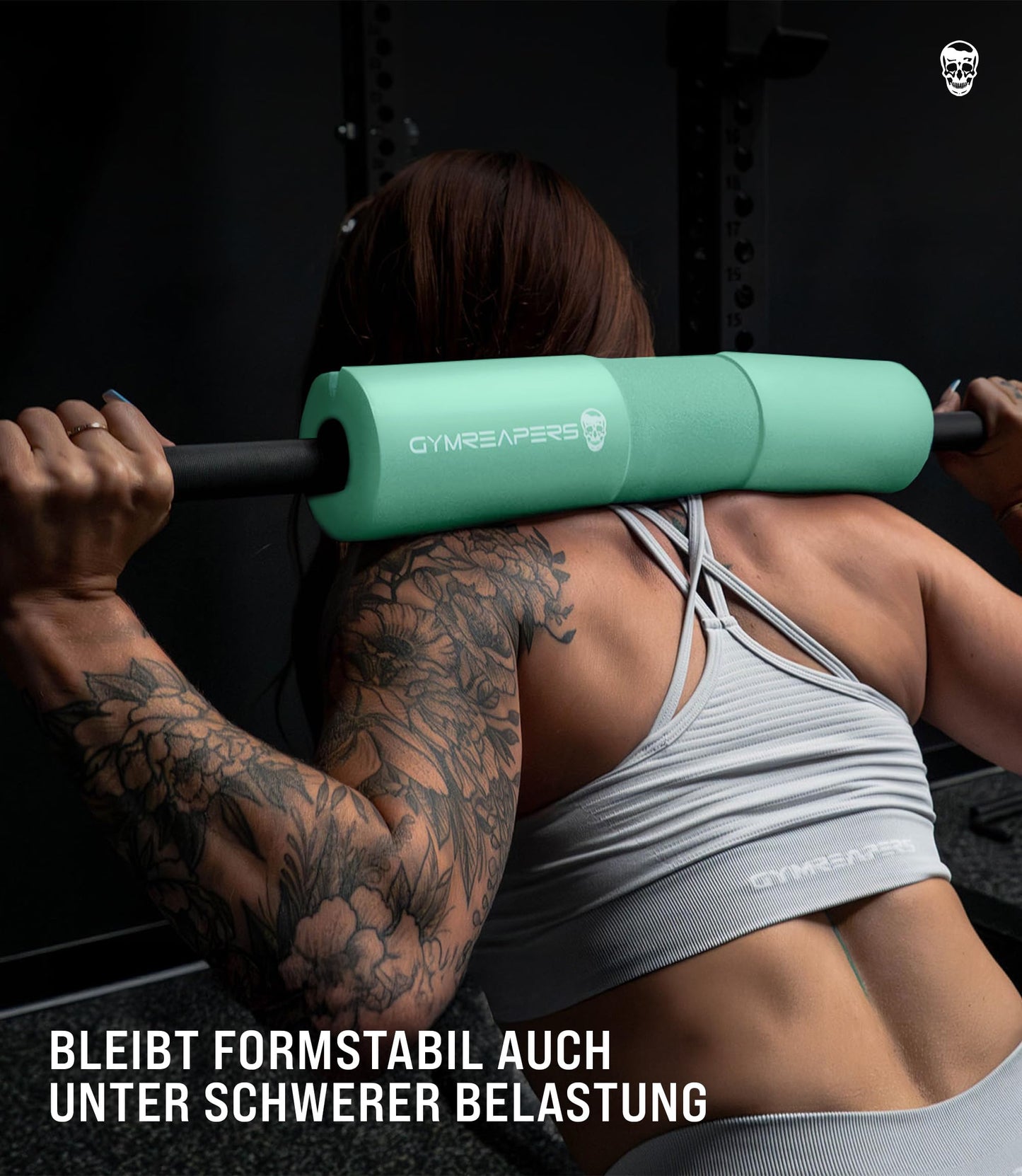 Gymreapers Barbell Squat Pad - Protective Bridge Pad For Hip Thrust, Squats, Lunges - Hip Support, Neck Protection For Bar (Mint)