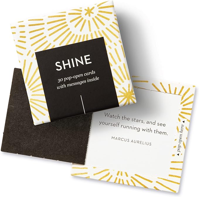Compendium ThoughtFulls Pop-Open Cards — 3-Pack of Shine, Holiday Cheer, Wish — 90 Pop-Open Cards, Each with a Different Message Inside