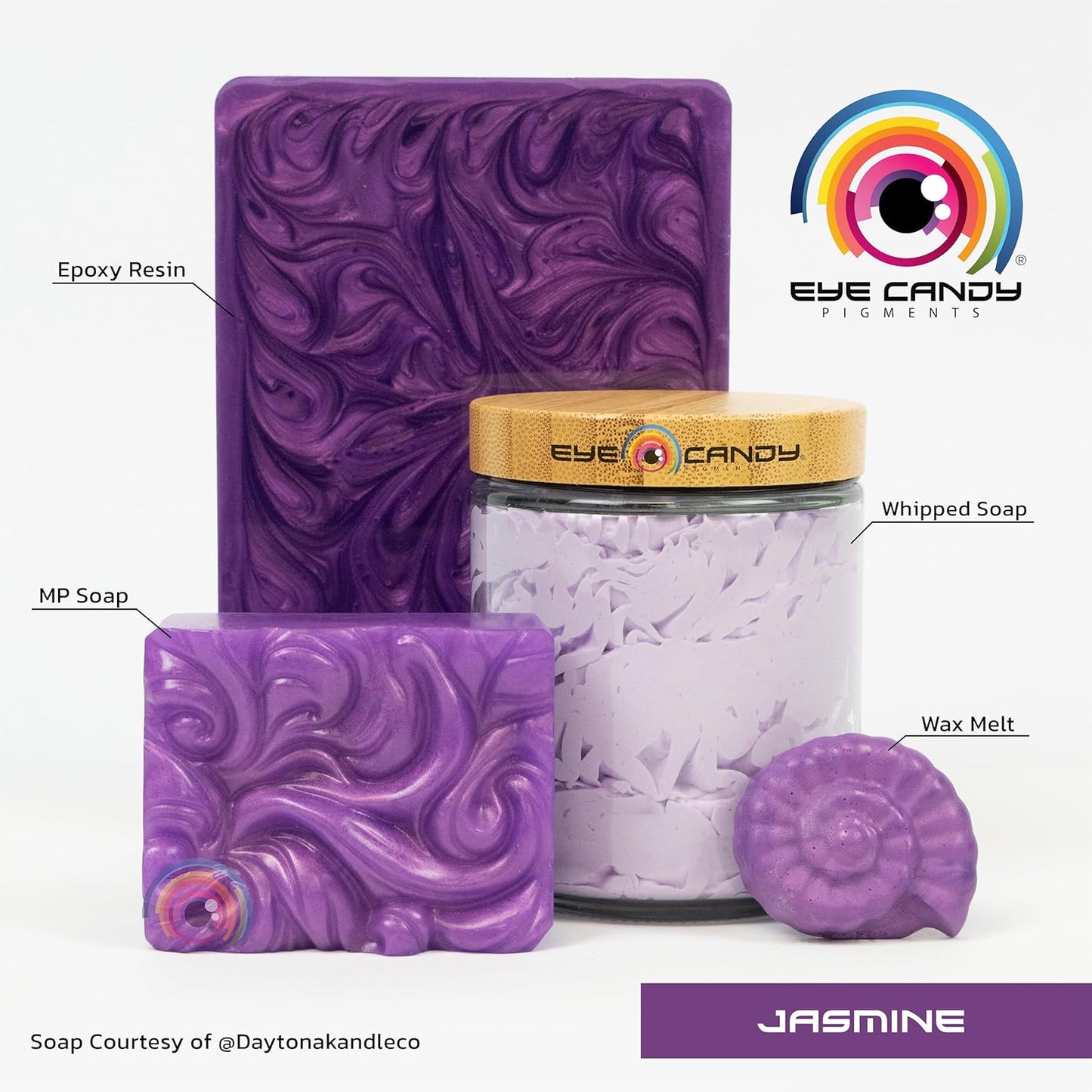 Eye Candy Premium Mica Powder Pigment “Jasmine” (50g) Multipurpose DIY Arts and Crafts Additive | Woodworking, Epoxy, Resin, Paint, Soap, Natural Bath Bombs, Nail Polish (Jasmine, 50G)