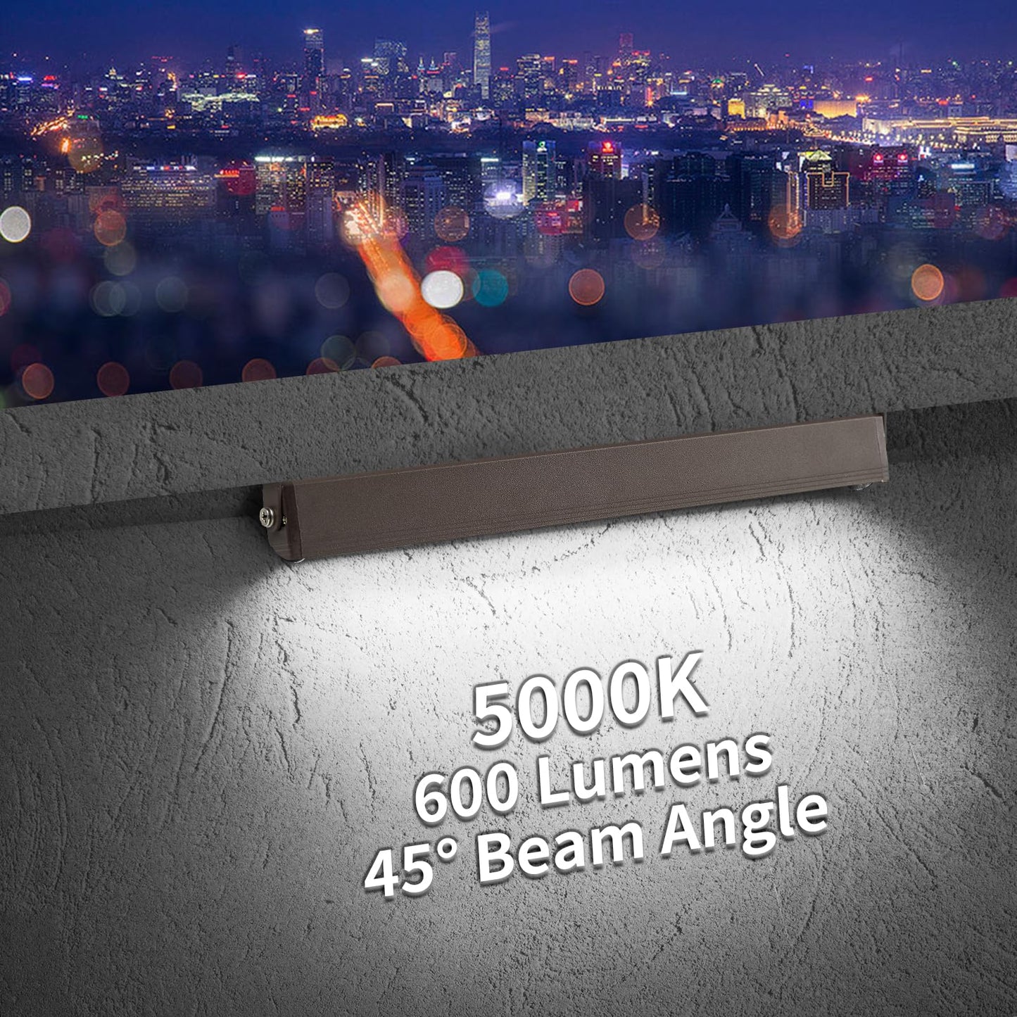 Kwinmyso 4-Pack 12 Led Paver Lighting, 5W Low Voltage Hardscape Lights, 5000K Daylight White, Aluminum, Model Hl-5000K-