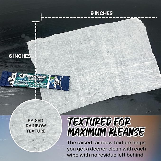 THE KLEAN FREAK FLUSHER - 100 Pack FLUSHABLE WIPES Flushable Wipes For Adults & Kids Unscented/Scented - 100% BIODEGRADABLE Individual Wrapped Travel WET Wipe for Toilet - Scent Free