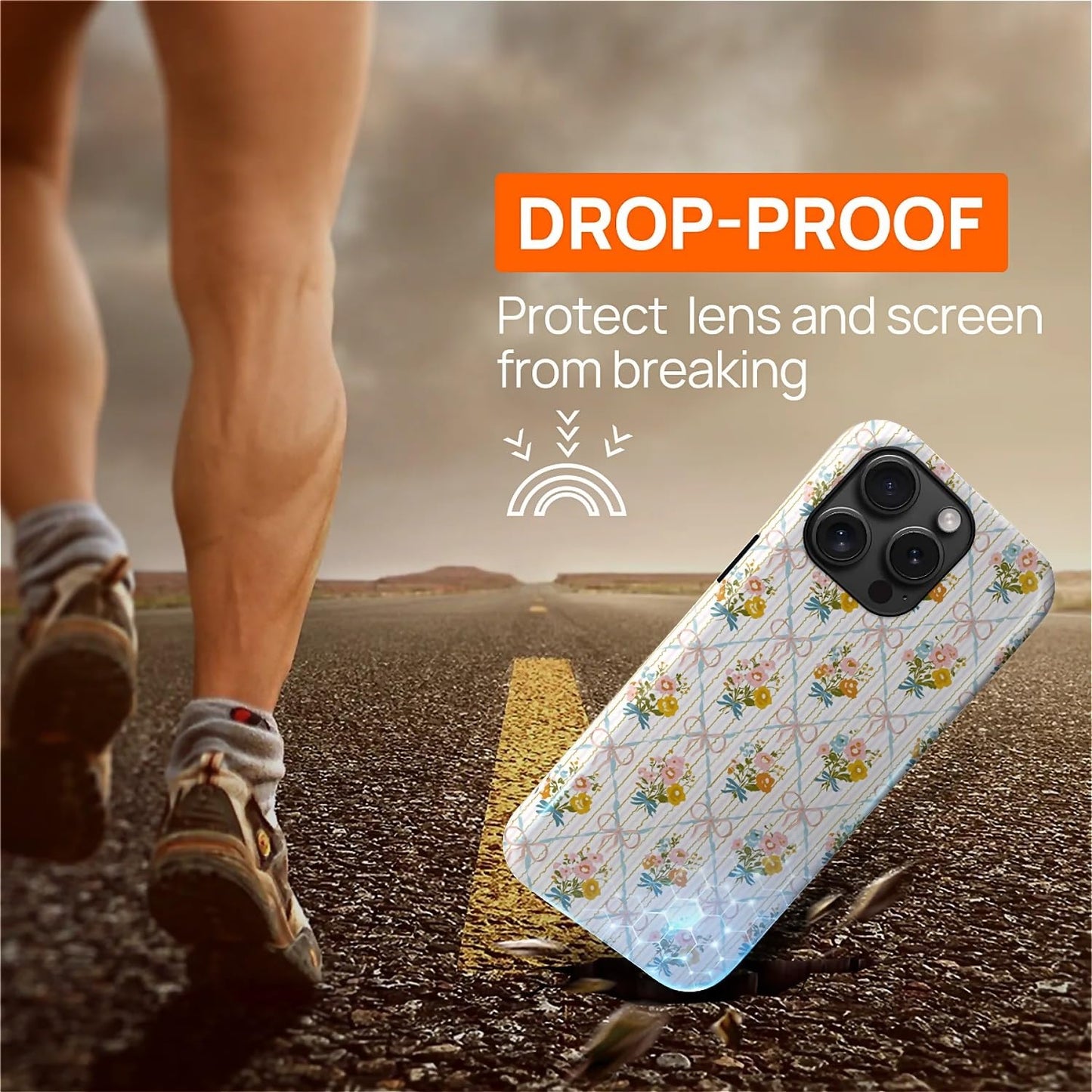 Ilikediy For Iphone 15 Pro Case [Compatible With Magsafe] Pattern Design Case For Women Girls Hybrid 2 Layer Hard Shell Silicone