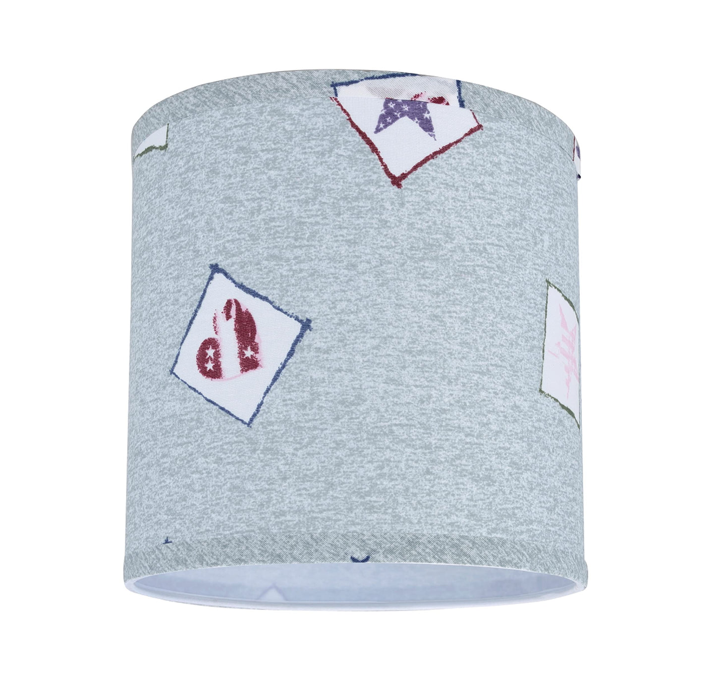 Aspen Creative Drum Lamp Shade 8in Light Blue Patriotic Accents Model 31053