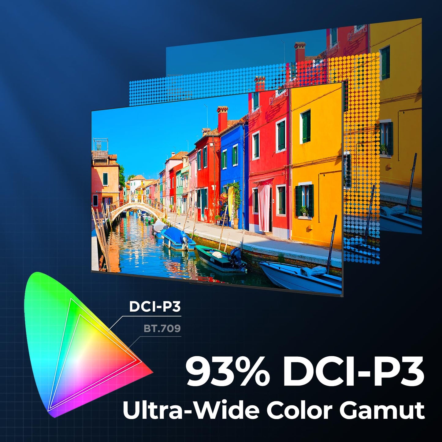 iFFALCON 75-Inch Class U85 Series QD-Mini LED 4K UHD Google Smart TV - QLED, HDR 1000 nits, 7000:1 Contrast, 144Hz Game Mode Pro, 288Hz DLG, Dolby Vision IQ, Dolby Atmos, Slim Unibody (75U85, 2025)
