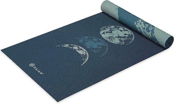 Gaiam Yoga Mat - Premium 6mm Print Reversible Extra Thick Non Slip Exercise & Fitness Mat for All Types of Yoga, Pilates &...