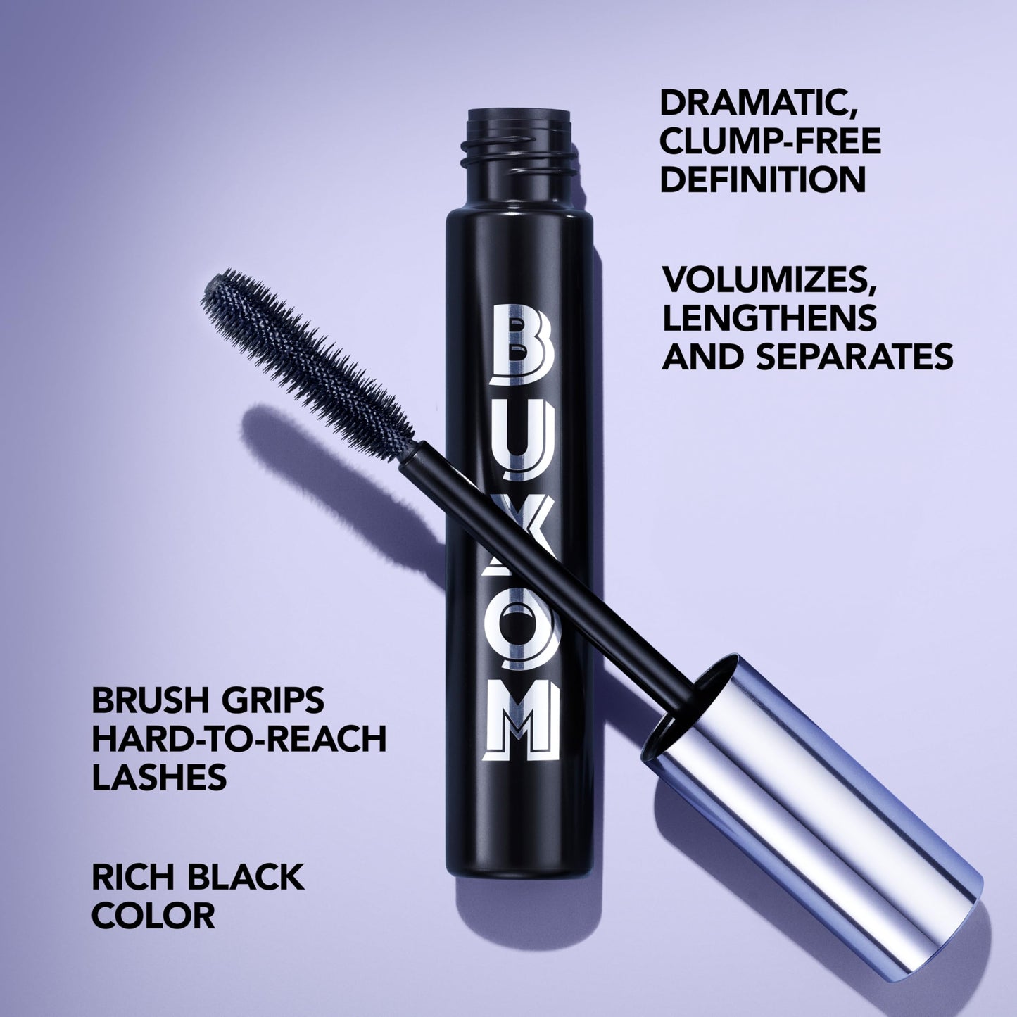 BUXOM Lash Volumizing Mascara for up to 3X More Volume, Voluminous & Lengthening Mascara for Lash Lift, Cruelty-Free, Black
