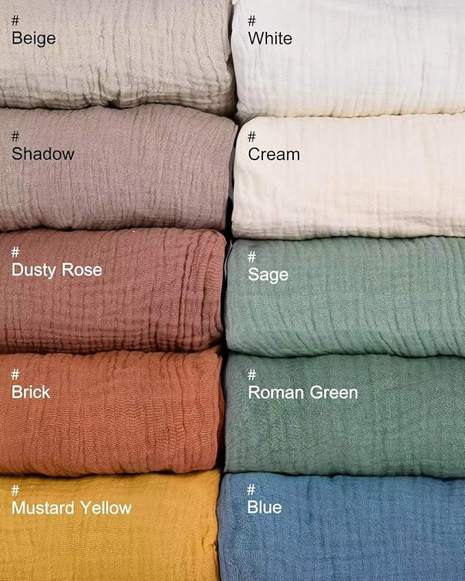 Crib Sheets for Baby Boy Girl 2 Pack, Fitted Crib Mattress Sheet 28" x 52", Muslin Toddler Bedding with Neutral Style, Nursery Bedding Essentials (Beige & Vintage Taupe)