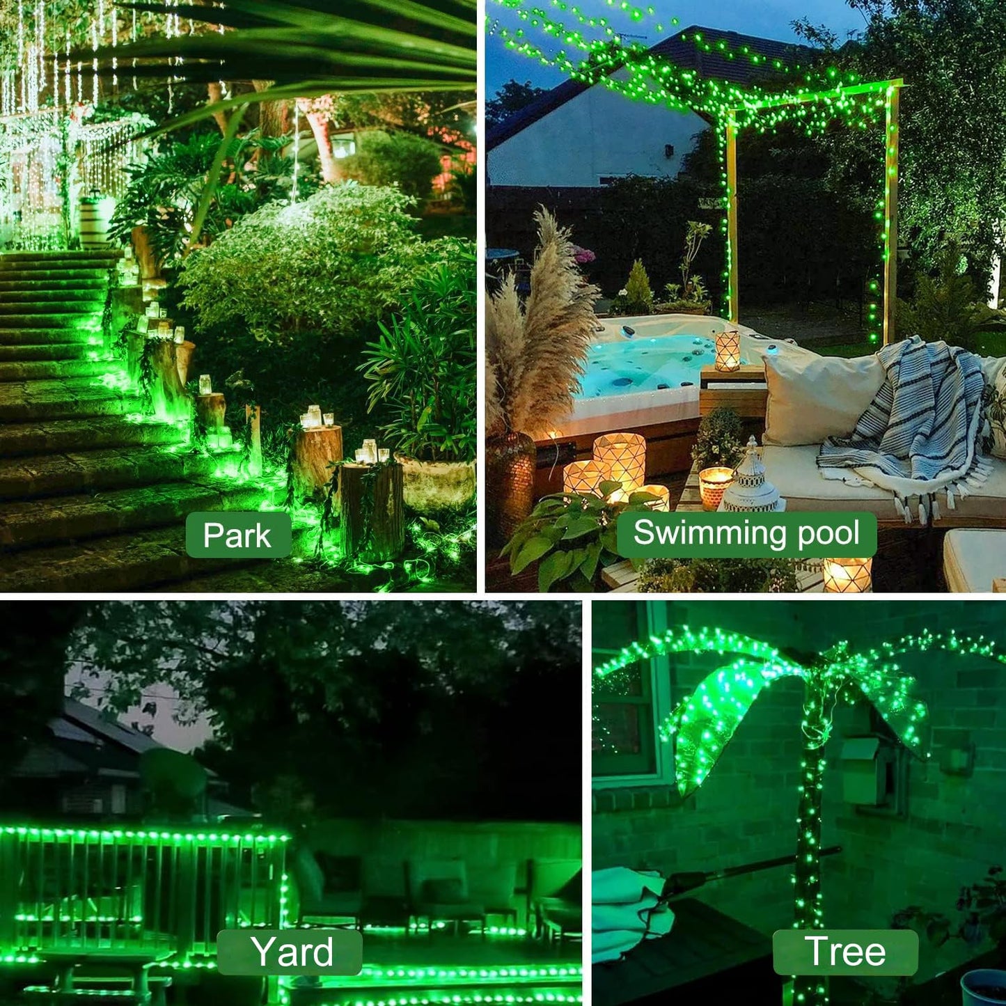 St.Patrick S Day Fairy String Lights  8.2Ft 50 Led Fairy Lights With Timer  8 Modes Battery Operated Fairy Lights  4 Pack Mini Led String Lights For Diy Wedding Bedroom Mason Jar Christmas Decoration