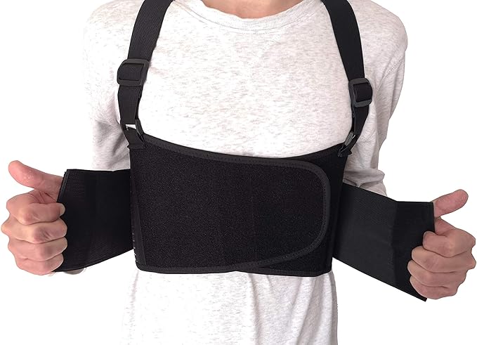 Solmyr Rib and Chest Support Brace, Broken Rib Brace, Breathable Rib Belt for Sore or Bruised Ribs Support, Sternum Injuri...