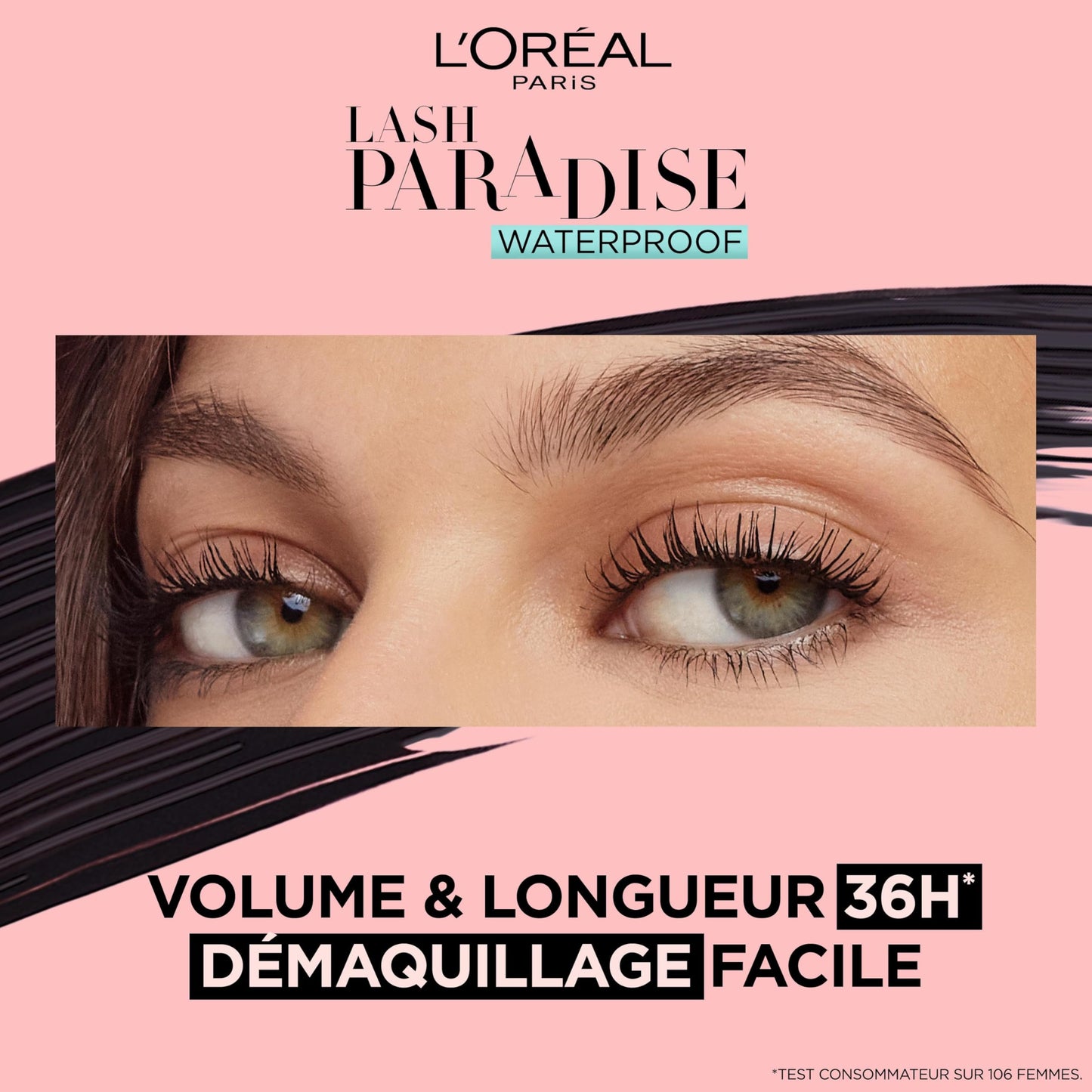 L'Oreal Paris Paris Paradise Mascara Waterproof, Black