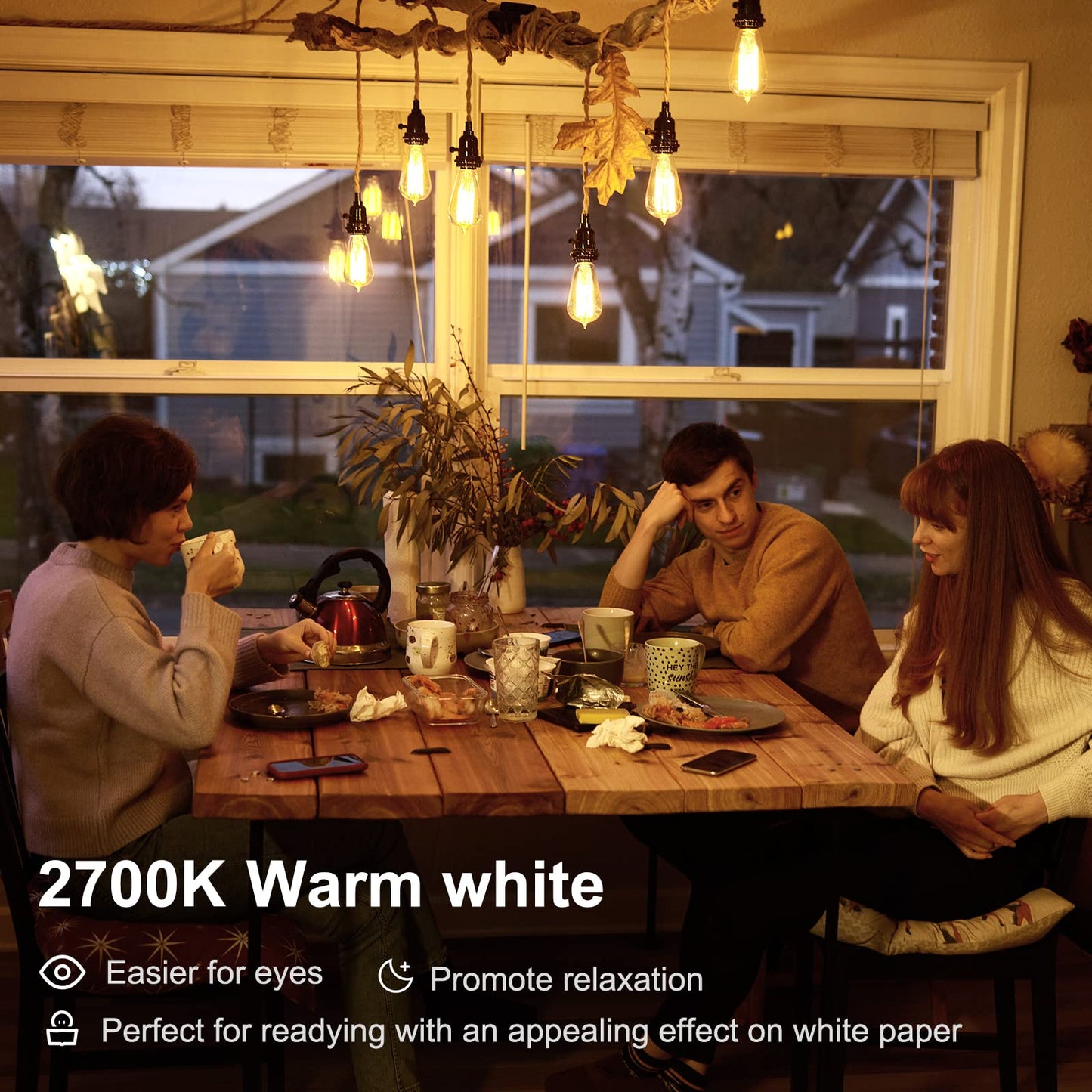 TJOY 20 Pack Vintage 8W ST58 LED Edison Light Bulbs, Dimmable, 60W Equivalent, 800Lumens, 2700K Warm White, E26 Base LED Filament Bulb, CRI80+, Antique Glass Style for Home, Bedroom, Office, Farmhouse