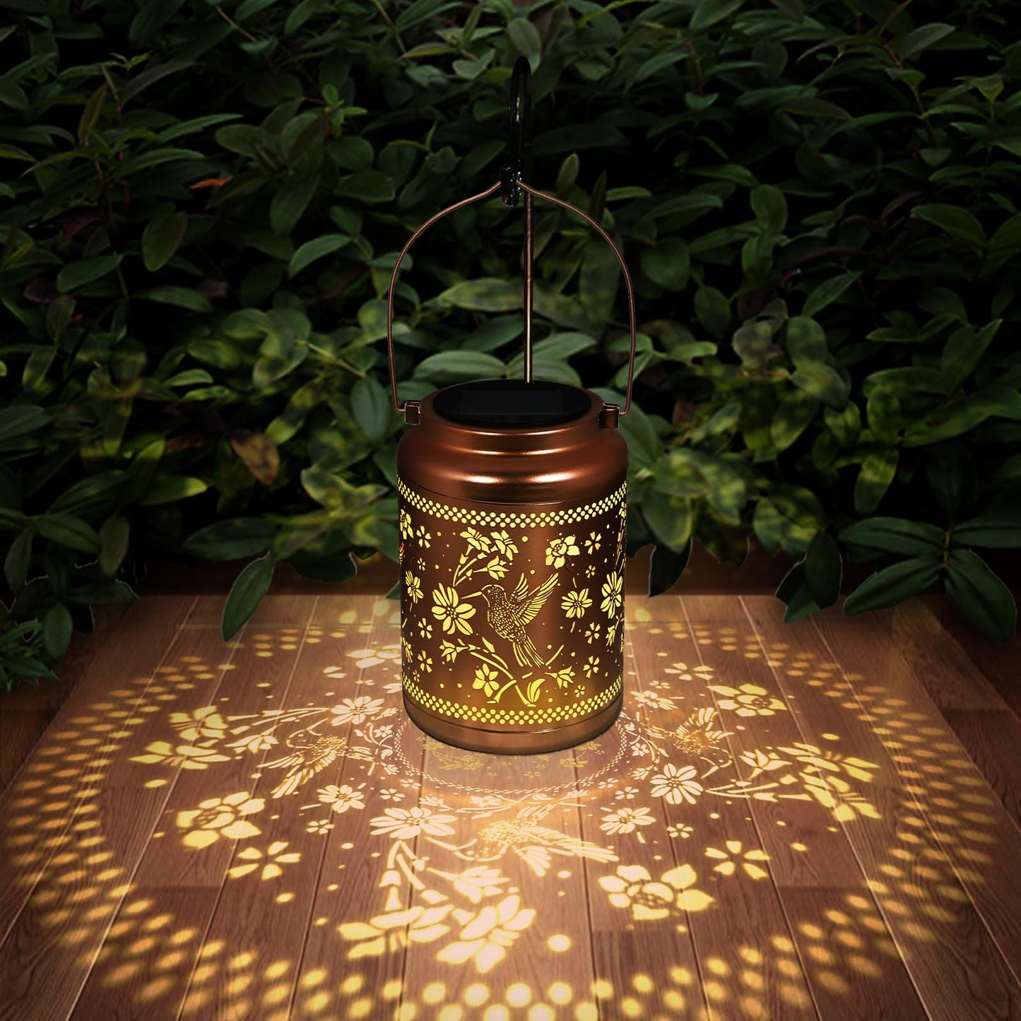 Solar Lanterns Outdoor Garden Decor- Hummingbird Solar Lights Waterproof Decorative Gifts For Women Mom Grandma Hanging Hummingbird Lights Gardening Gift For Outside For Yard  Patio  Backyard  Farm