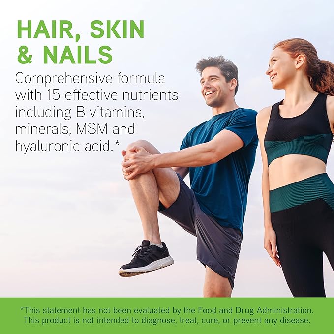 DAVINCI Labs Hair, Skin & Nails - Helps Support Shiny Hair, Strong Nails & Healthy Skin with Collagen, Biotin, Hyaluronic Acid & More* - 60 Capsules (30 Servings)