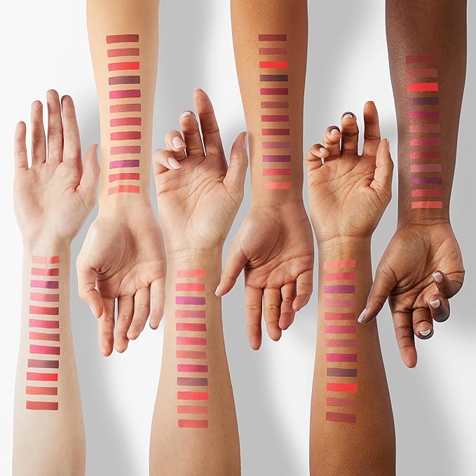evpct 18 Pcs Capsule Pills Lipstick Mini Matte Lipstick Set for Women Long Lasting labiales mate 24 horas originales Deep Red 24 Hours Waterproof Stay on Lip liner Set Sampler