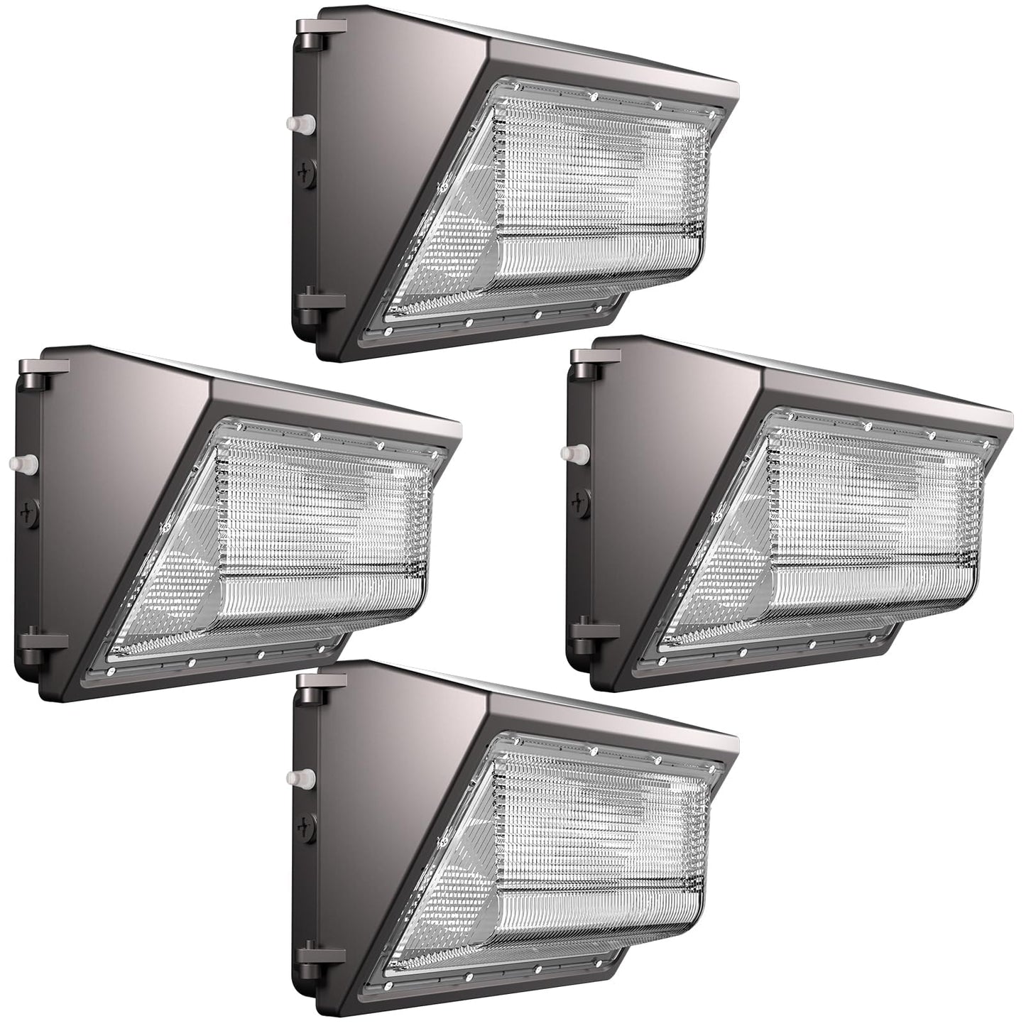 Lightdot 4Pack 100W Led Wall Pack Lights  100-277V Dusk To Dawn Photocell  15000Lm(150Lm/W) 5000K Ip65 Waterproof Outdoor Exterior Lighting  Energy Saving  Etl | 5-Year Warranty(Height:6~15Ft)