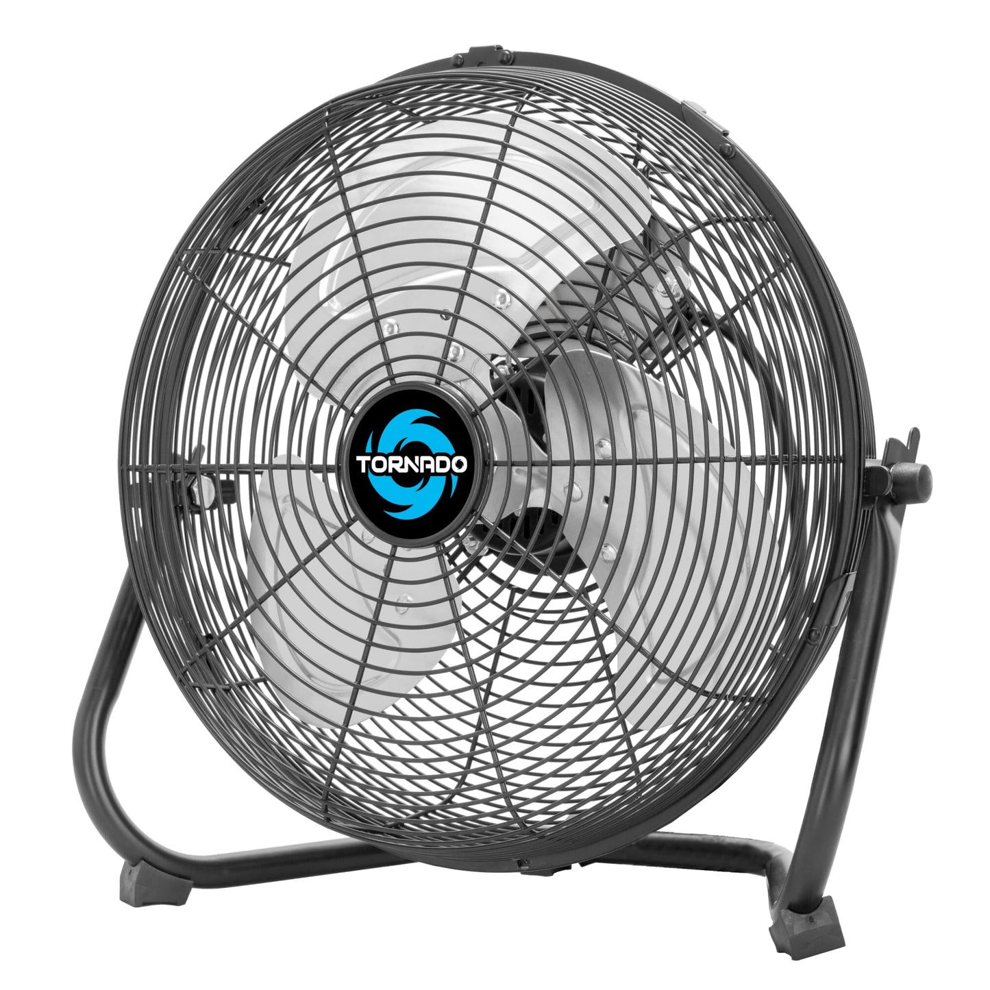 Tornado 12 Inch High Velocity Cooling Floor Fan, 3-Speed Industrial Powerful Metal Floor Fan for Commercial and Home Spaces, 120
