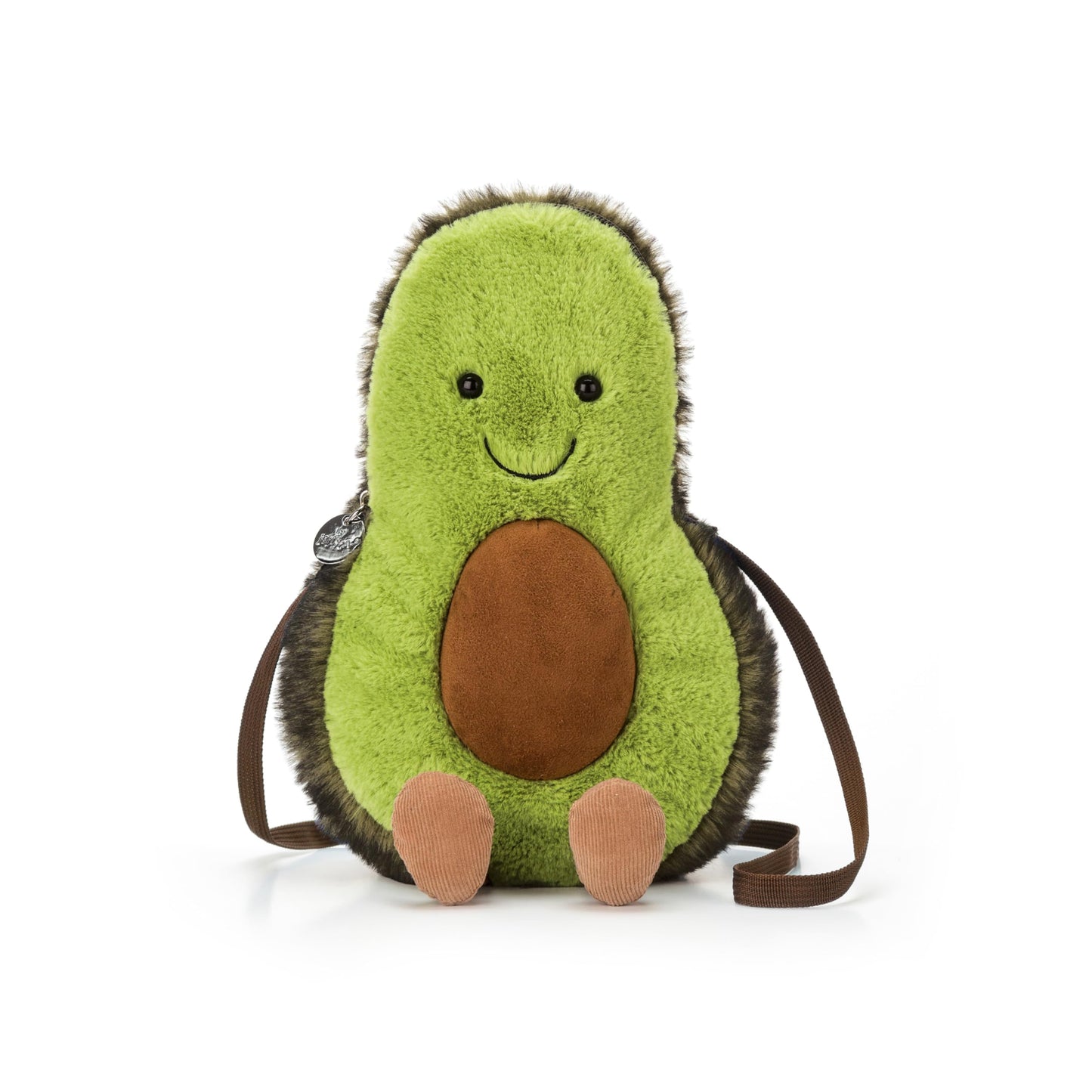 Jellycat Amuseables Avocado Plush Bag, 11.5 inches - Crossbody and Shoulder Purse - Fun and Unique Handbag