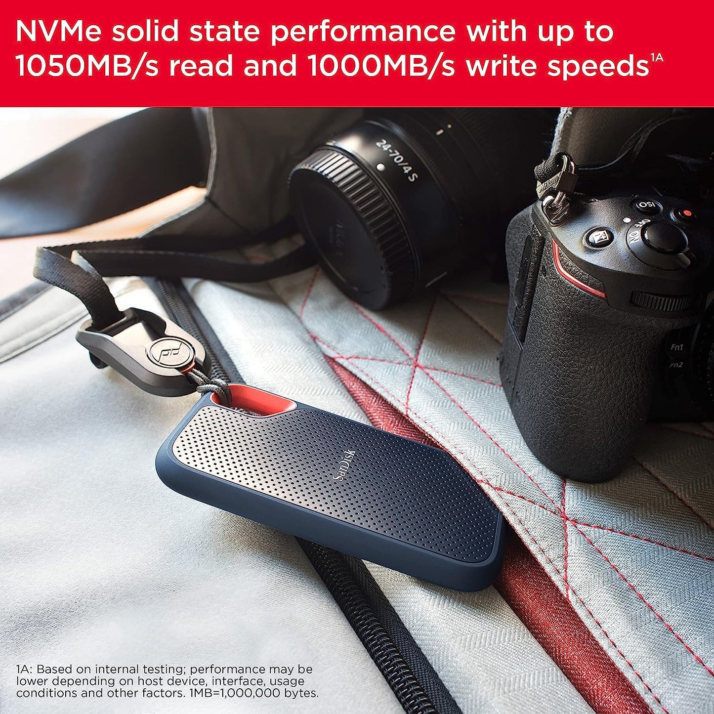 Sandisk 4Tb Extreme Portable Ssd - Up To 1050Mb/S, Usb-C, Usb 3.2 Gen 2, Ip65 Water And Dust Resistance, Updated Firmware - Exte