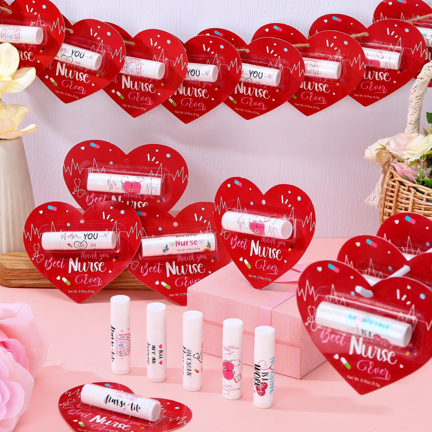 15 Pack Nurses Appreciation Gifts Bulk Lip Balms Christmas Hospital Staff Team Thank You Gifts Best Nurse Ever Fall Thanksgiving