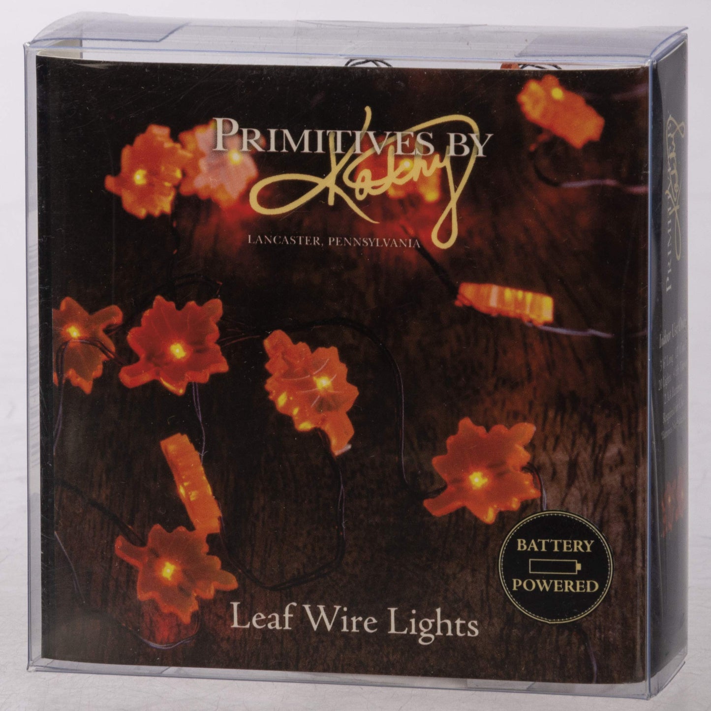 Primitives By Kathy String 20 Lights  42-Inch  Leaf