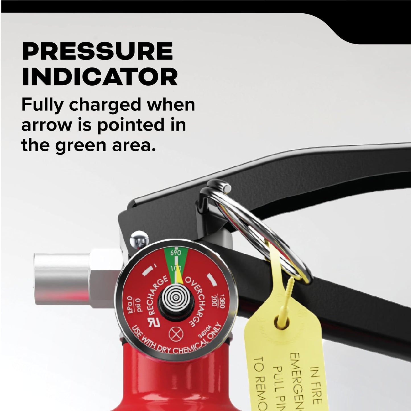 Kidde Commercial-Grade Fire Extinguisher for Office, Schools, Rechargeable 1A10BC