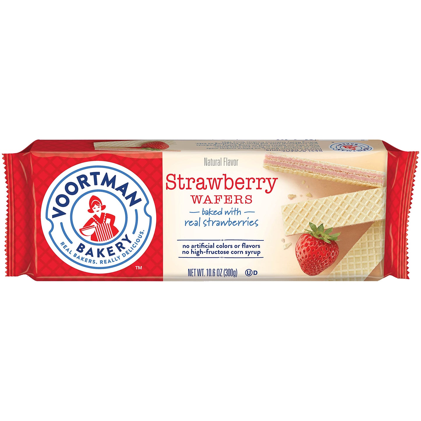 Voortman Bakery Strawberry Wafers, 30 Count
