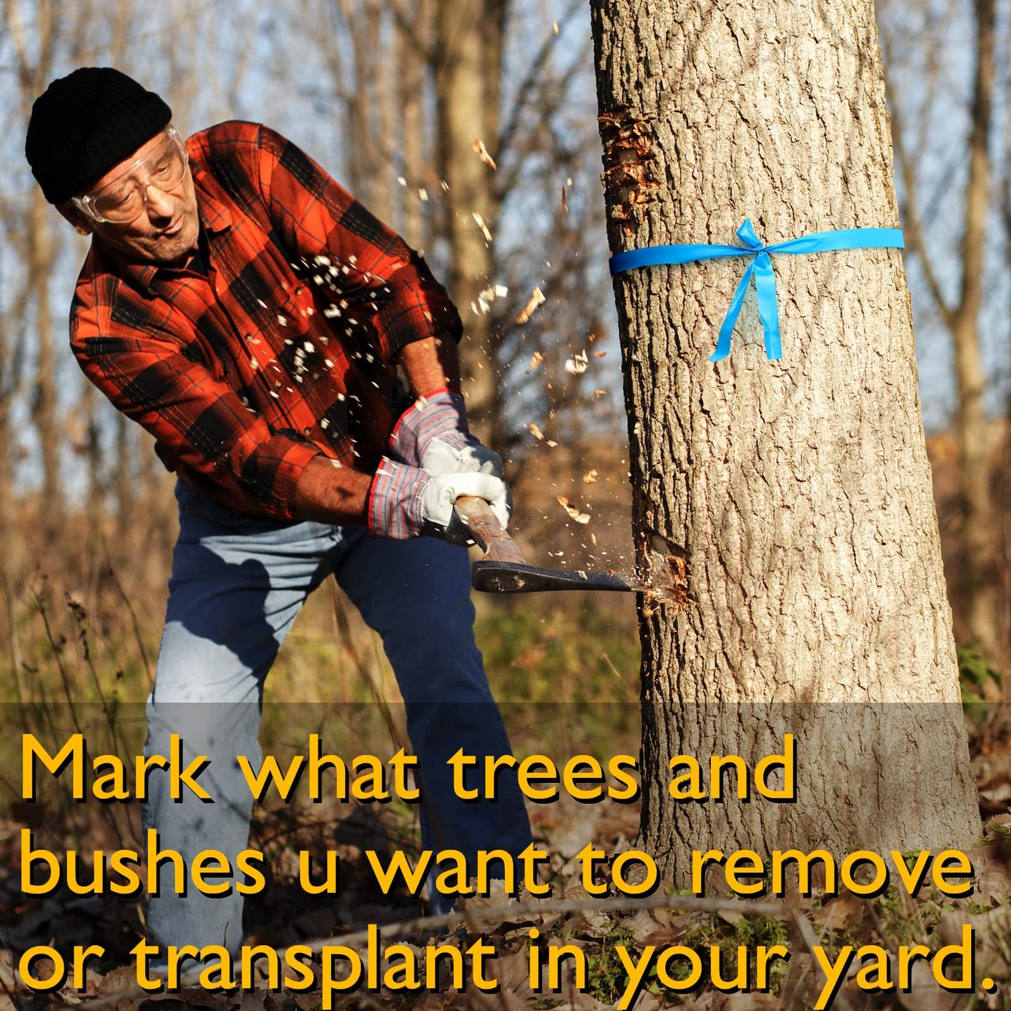 GUFJUCH 800FT Flourescent Flagging Tape, Non-Adhesive Plastic Ribbon Neon Marking Roll, for Tree Marking, Hunting Trail Tape, Boundaries and Hazardous Areas Marking, 4 Colors 0.78'' X 200'