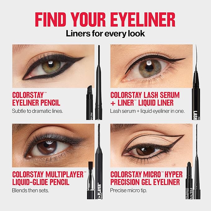 REVLON ColorStay Pencil Waterproof Eyeliner, Smudge-Proof, Eye Makeup with Built-In Sharpener, 212 Bronze, 0.01 oz