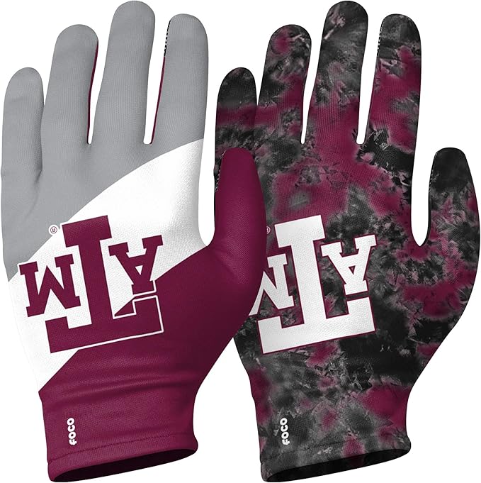 Texas A&M Aggies NCAA Reusable Stretch Gloves - Adult - 2 Pack