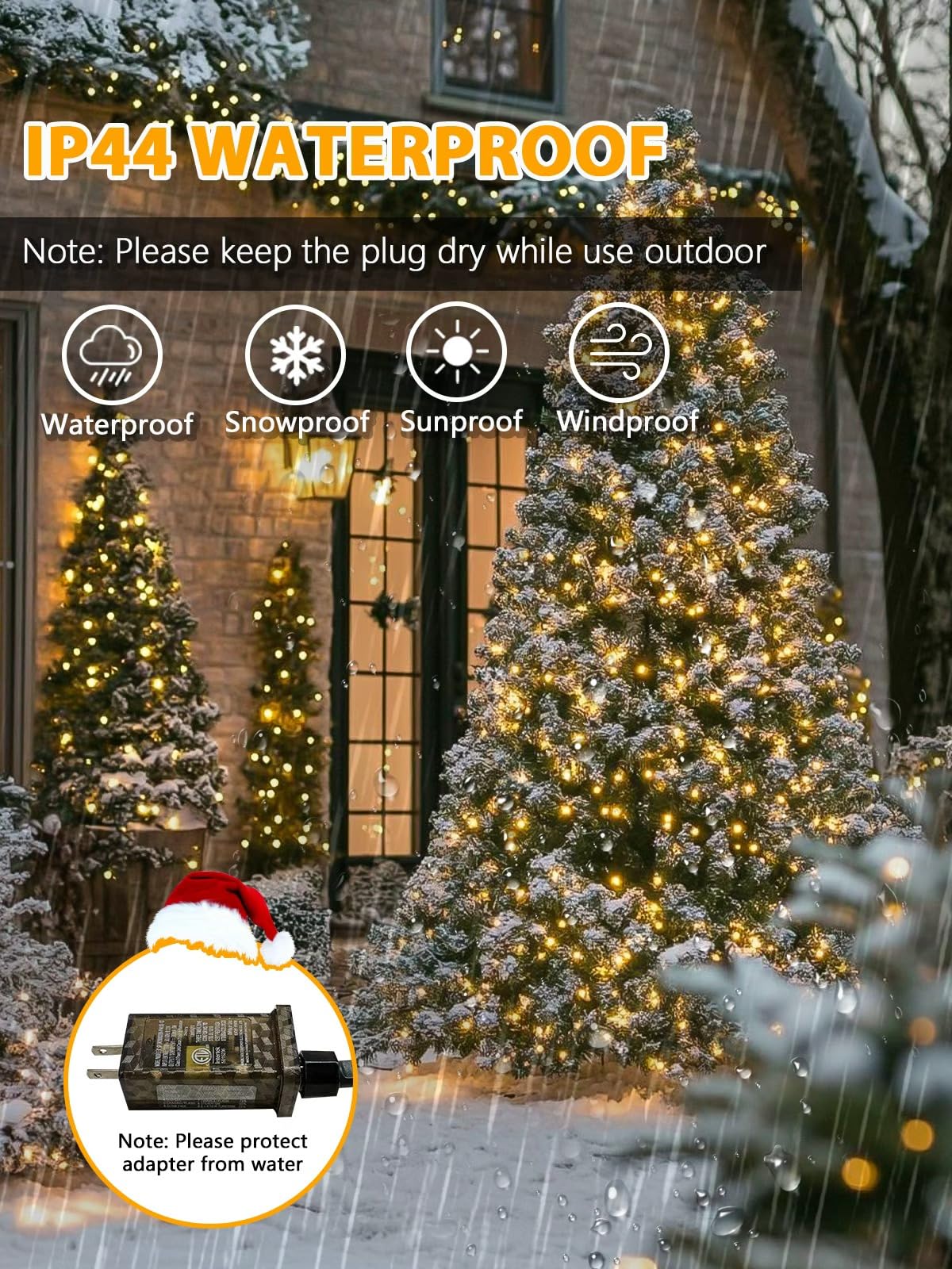 Voice Controlled Christmas Lights With Remote  264 Ft 800 Led String Lights Indoor Outdoor With 12 Modes 3 Timers  Dimmable Twinkle Light Plug In Waterproof For Xmas Tree Party Decor  Warm White