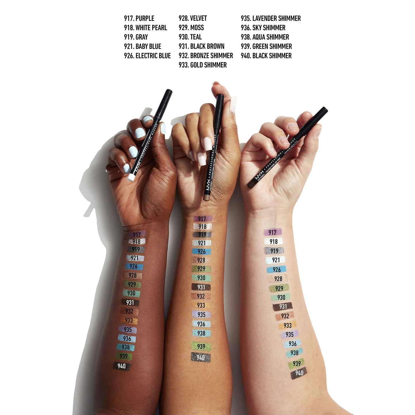 NYX PROFESSIONAL MAKEUP Slim Eye Pencil, Eyeliner Pencil - Velvet