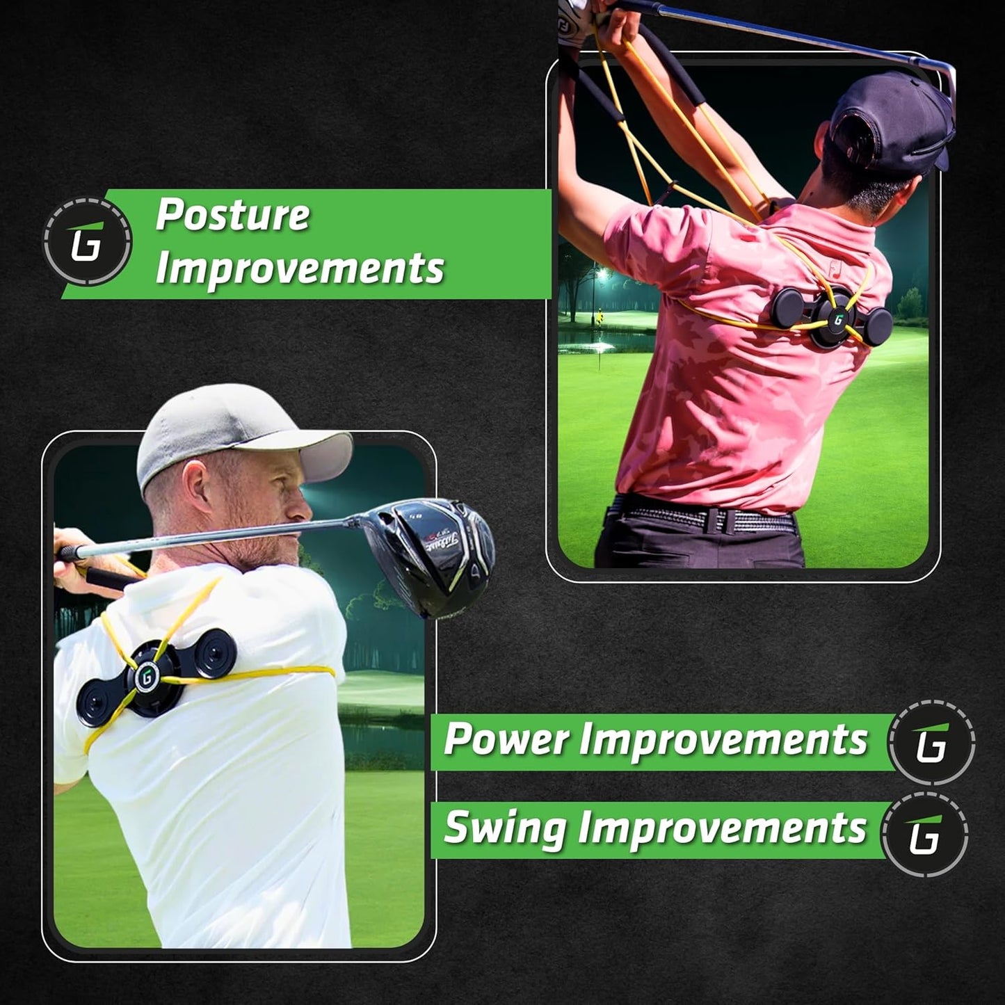 Golf Swing Performance Trainer Aid | Golf Swing Trainer Trusted by PGA Coaches | Backed by 30 Years Research | Elevate Your Golf Training | Enhance Strength, Stability, Rotation & Posture