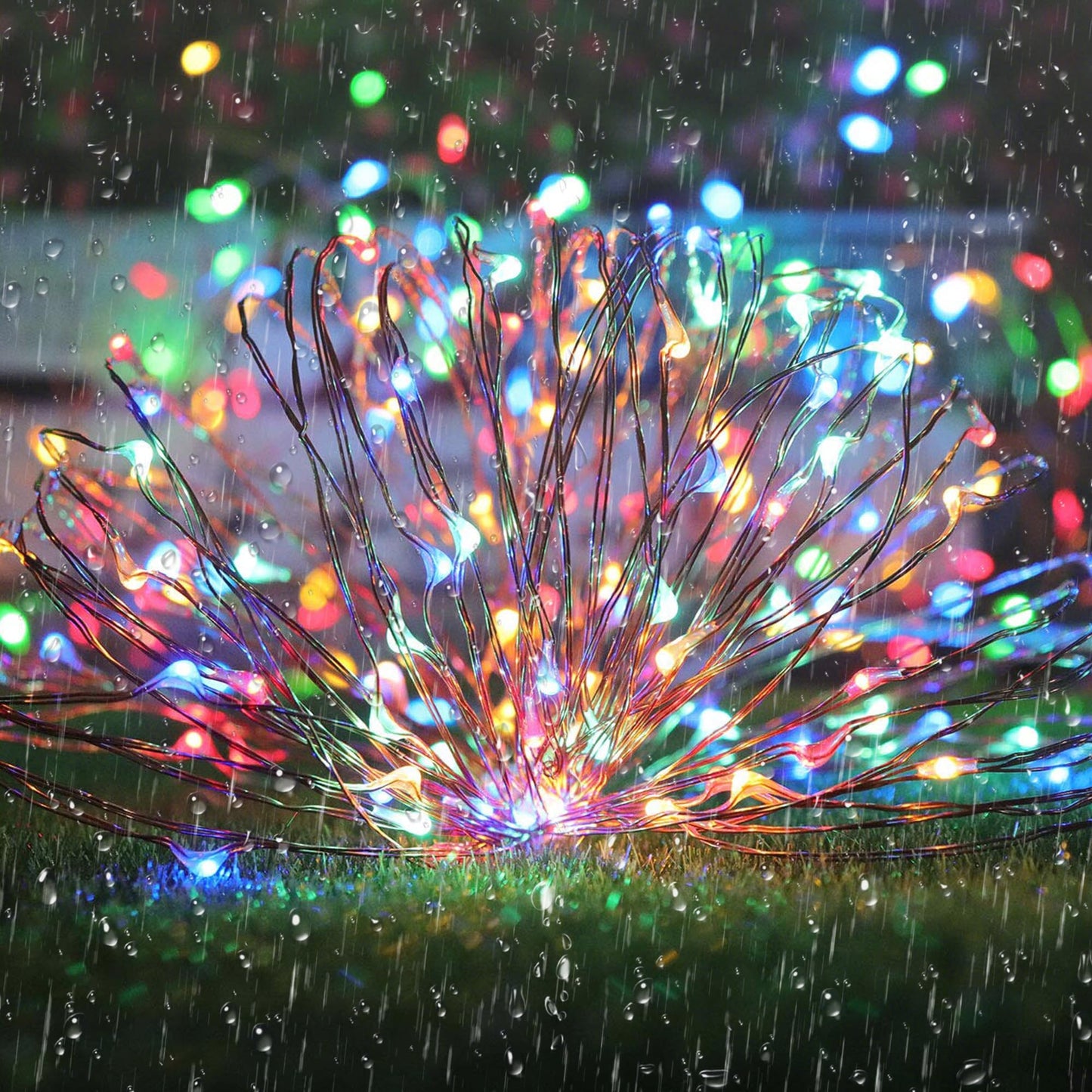 Joomer Solar Fairy Lights, 104FT, 320LED, Waterproof, 8 Lighting Modes, Model SSM0080-S-2V, Multicolor