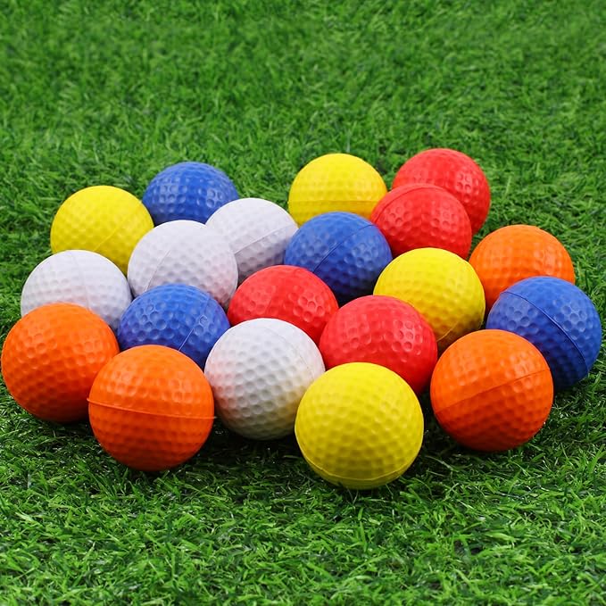 Guirnd 20 Pack Foam Golf Balls, 41mm Practice Golf Balls, Realistic Feel and Long Lasting Limited Fligh Practice Golf Ball...