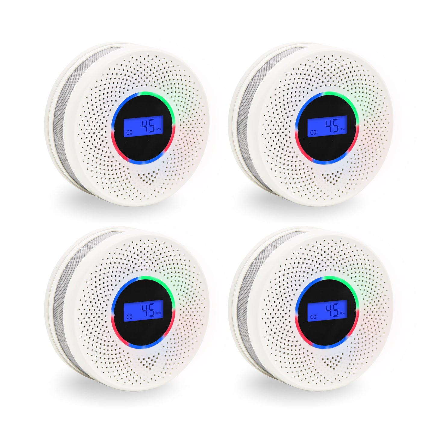 Kesy Upgraded Smoke and Carbon Monoxide Detector 10-Year Lifespan, Dual Sensor Smoke Alarm & Carbon Monoxide Detector (4 Pack)