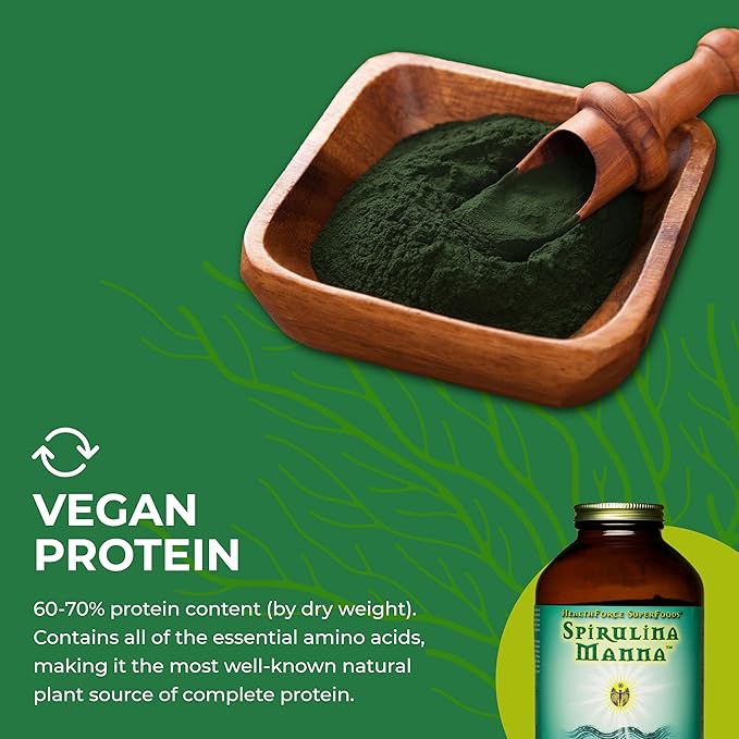 HealthForce SuperFoods Spirulina Manna - Powder - 16 Oz