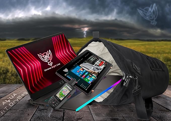 ~ AQUA RT Dry Bag~ Water-Proof Faraday Dry Bag for Laptops, Tablets, and Mid-Size Electronics ~ Tracking/Hacking Defense ~ Woodland Camo